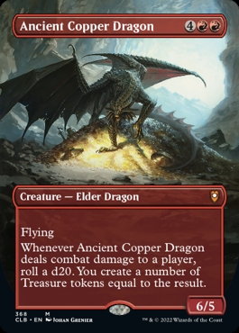 Ancient Copper Dragon Commander Legends- Battle for Baldur's Gate Alternate Art